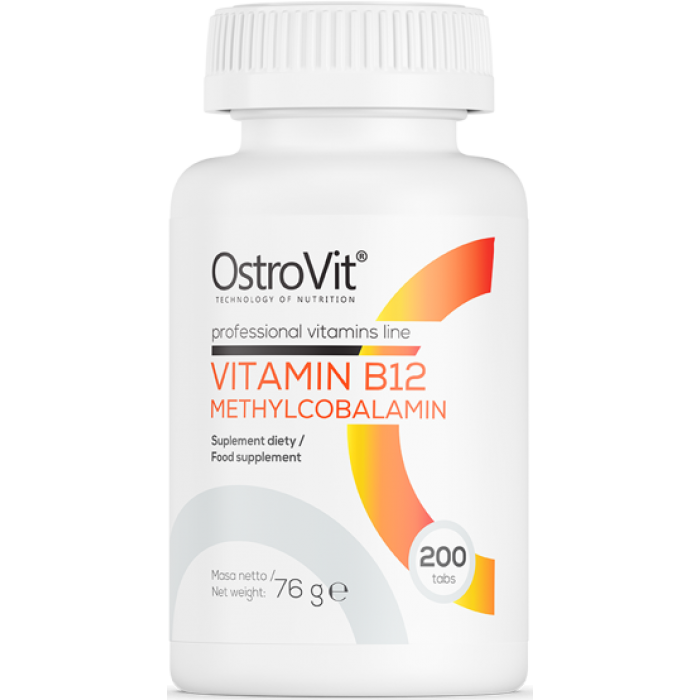 OstroVit Vitamin B12 / Methylcobalamin 400 mcg / 200 Таблетки